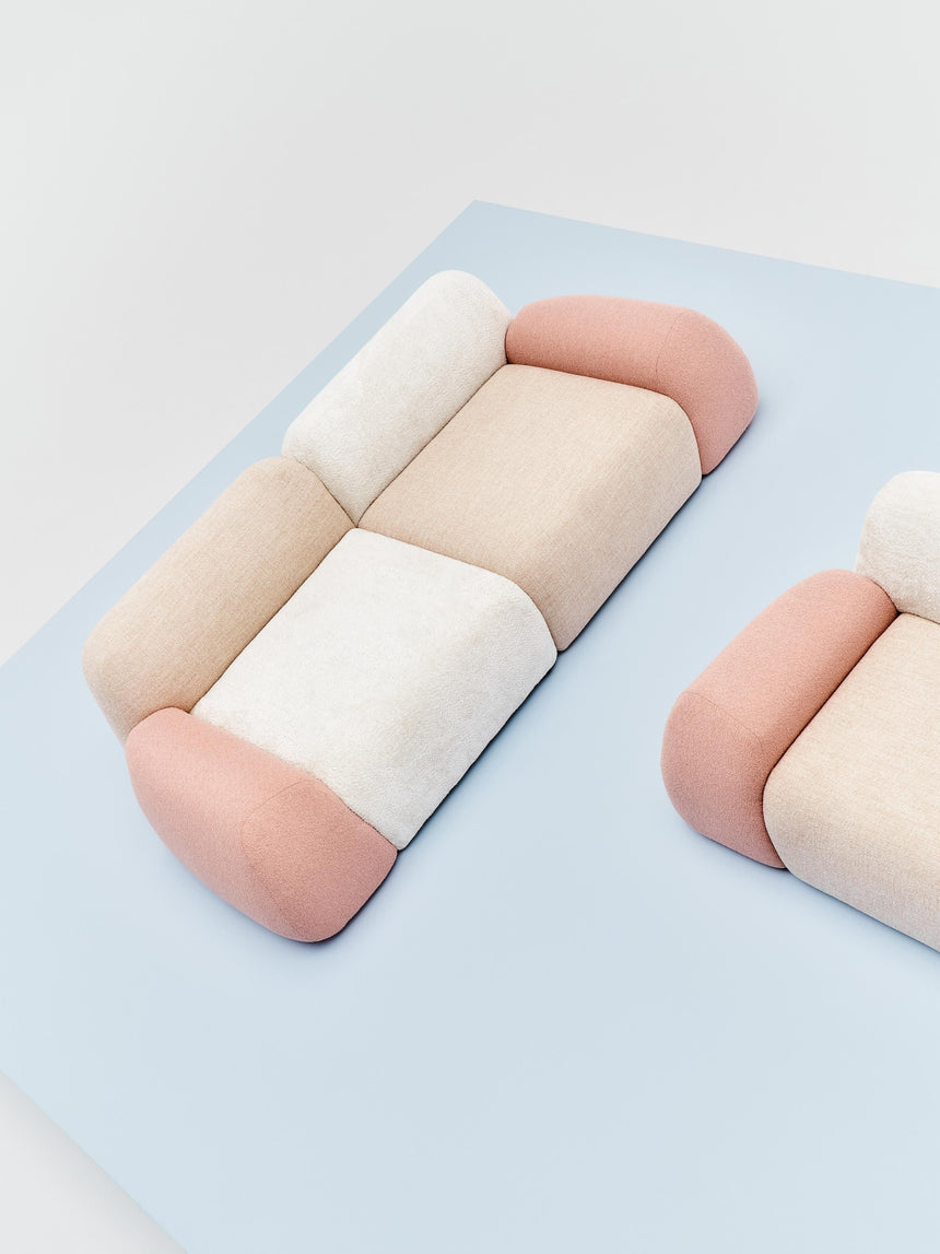 Prag Üçlü Koltuk Renkli Teddy Bukle