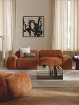 Prag Üçlü Koltuk Terakota Teddy