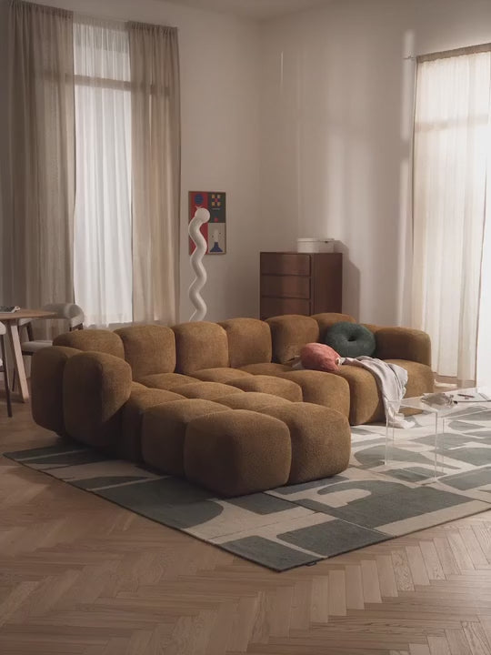 Bom Plus Köşe Koltuk Hardal Teddy