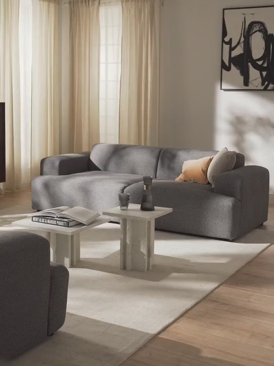 Mira Üçlü Koltuk Koyu Gri