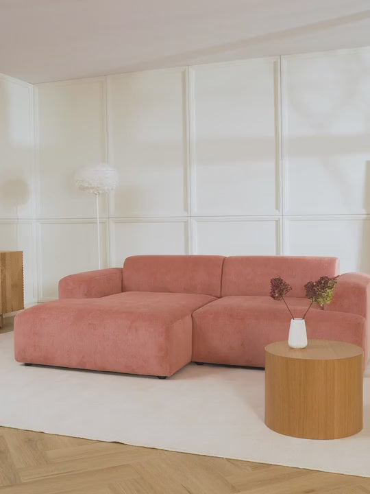 Mira Köşe Koltuk Pembe Fitilli