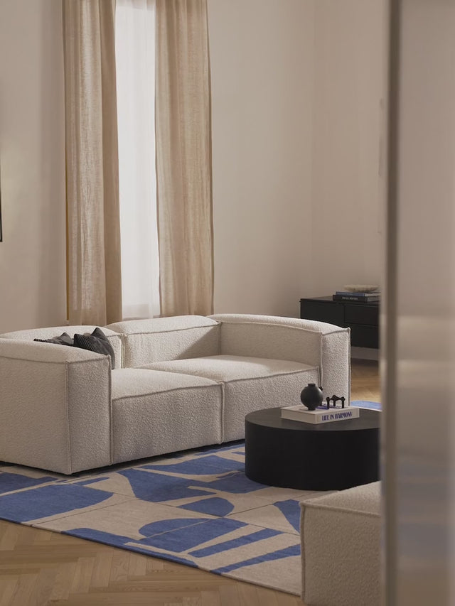 Lego Üçlü Koltuk Kırık Beyaz Bukle