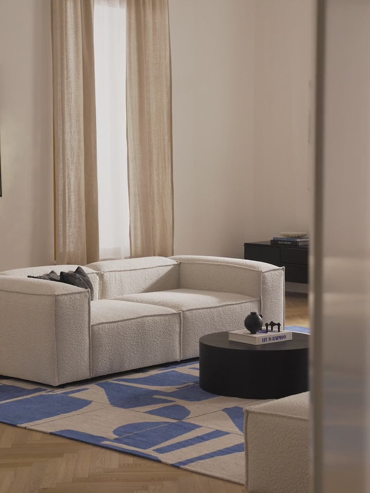 Lego Üçlü Koltuk Kırık Beyaz Bukle