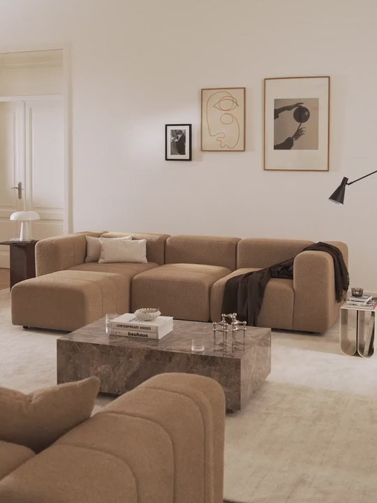 Deko Plus Köşe Koltuk Bej Bukle