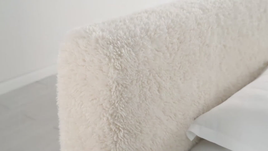 Pura Çift Kişilik Karyola Krem