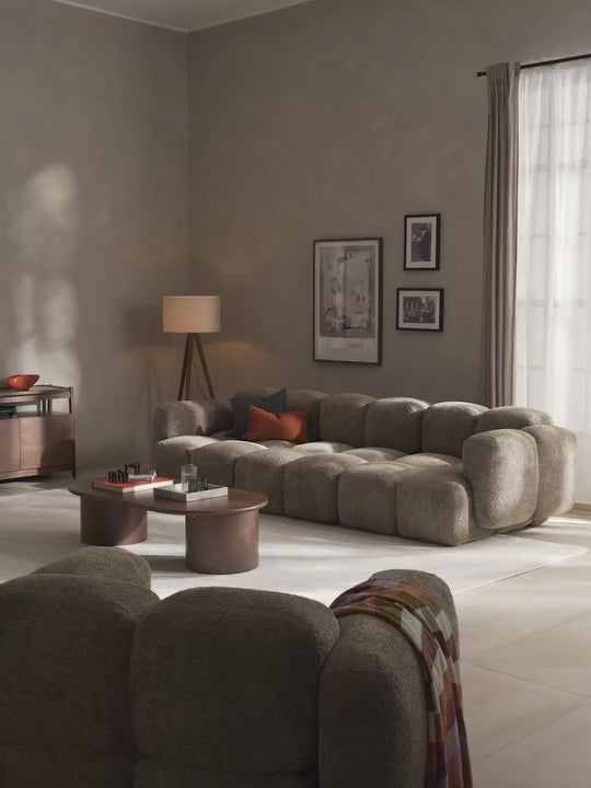 Bom Dörtlü Koltuk Kahve Teddy