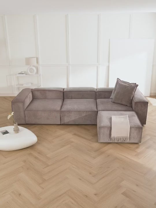 Lego Plus Köşe Koltuk Kahve Fitilli