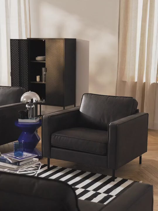 Brooks Dörtlü Koltuk Gri Kahve