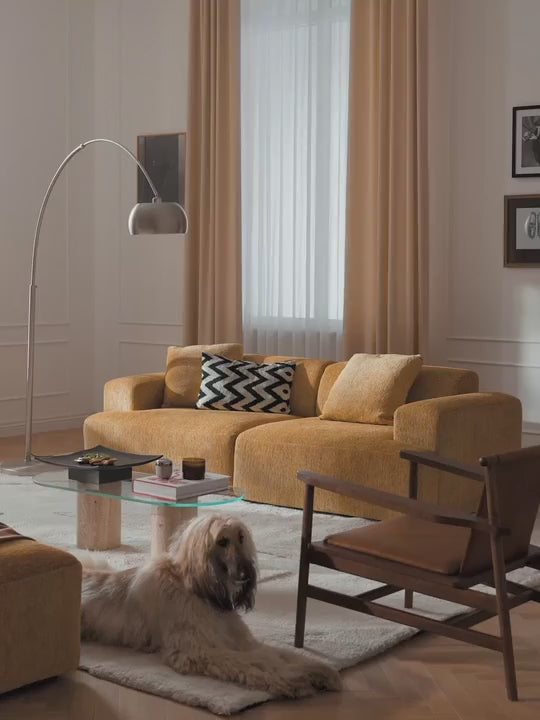 Mira Üçlü Koltuk Hardal Sarısı Şönil