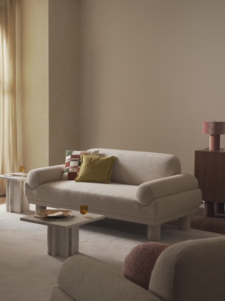 Polo İkili Koltuk Açık Bej Bukle