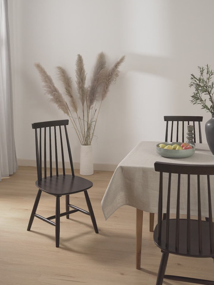 Holz Ahşap Sandalye Koyu Ceviz