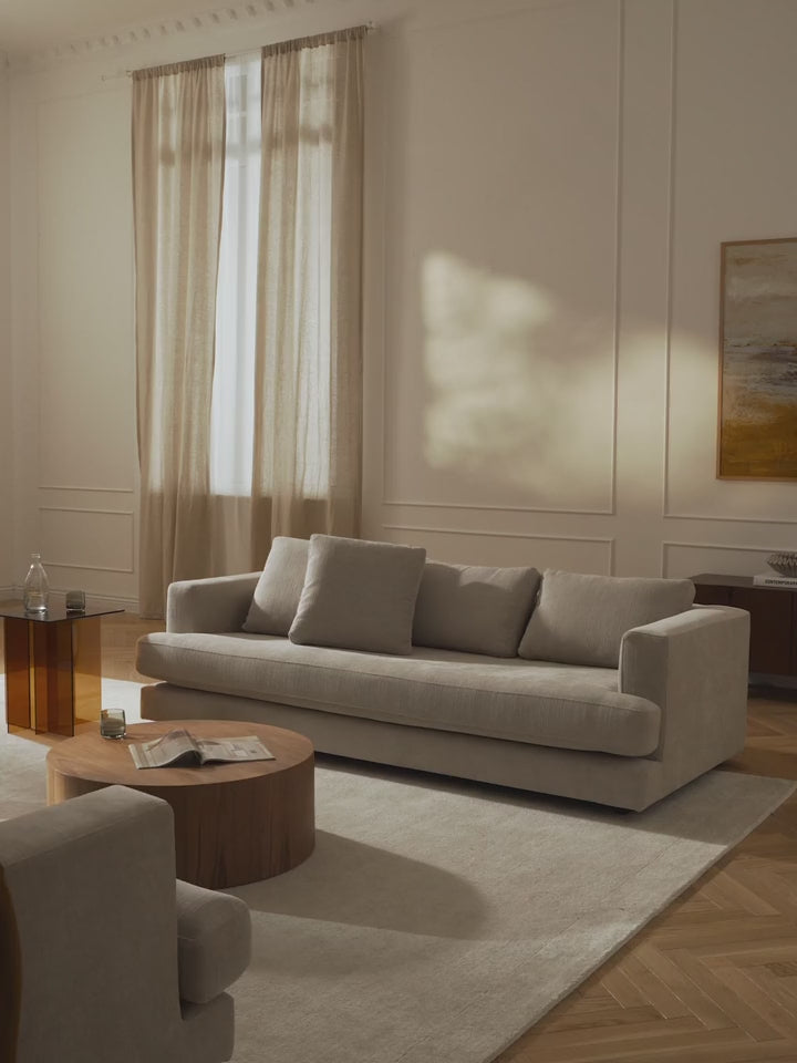 Model Üçlü Koltuk Açık Bej