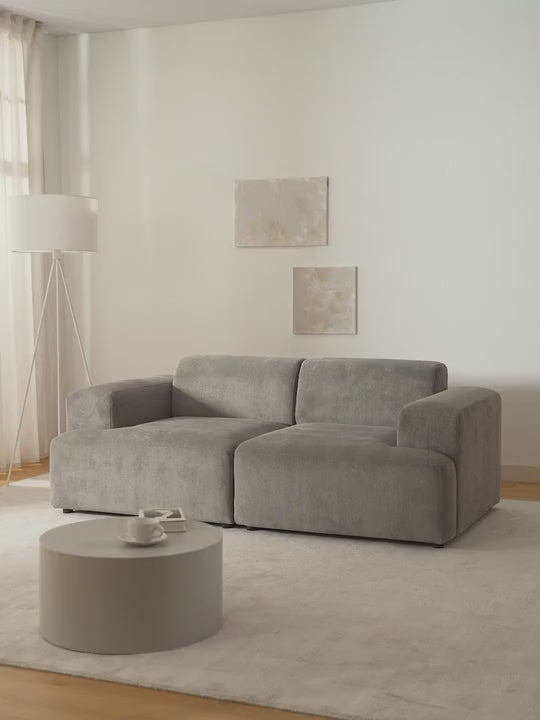 Mira İkili Koltuk Gri Fitilli