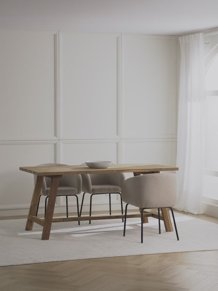 Bianco Ahşap Yemek Masası Natürel