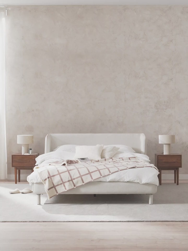 Polina Çift Kişilik Karyola Açık Bej