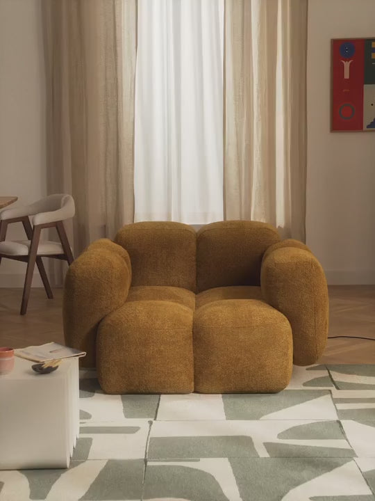 Bom Tekli Koltuk Hardal Teddy