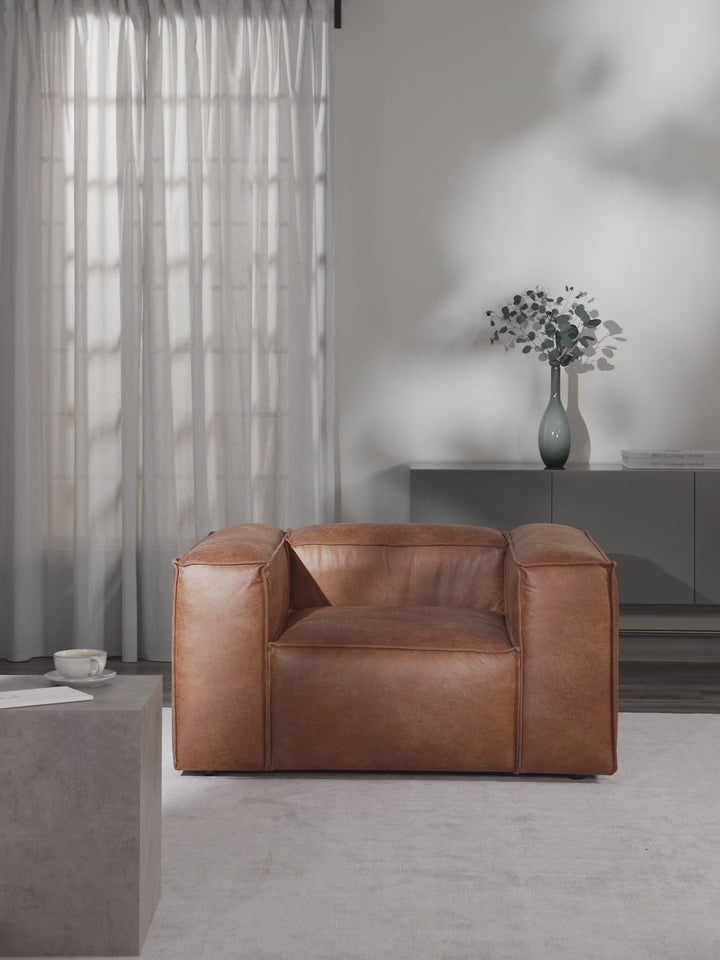 Lego Tekli Koltuk Taba Kahve