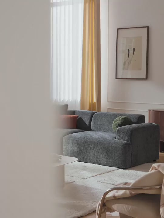 Mira Üçlü Koltuk Gri Mavi Şönil