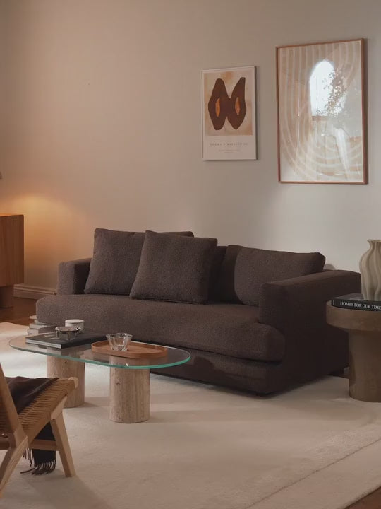 Model İkili Koltuk Koyu Kahve Bukle