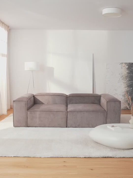 Lego Üçlü Koltuk Kahve Fitilli