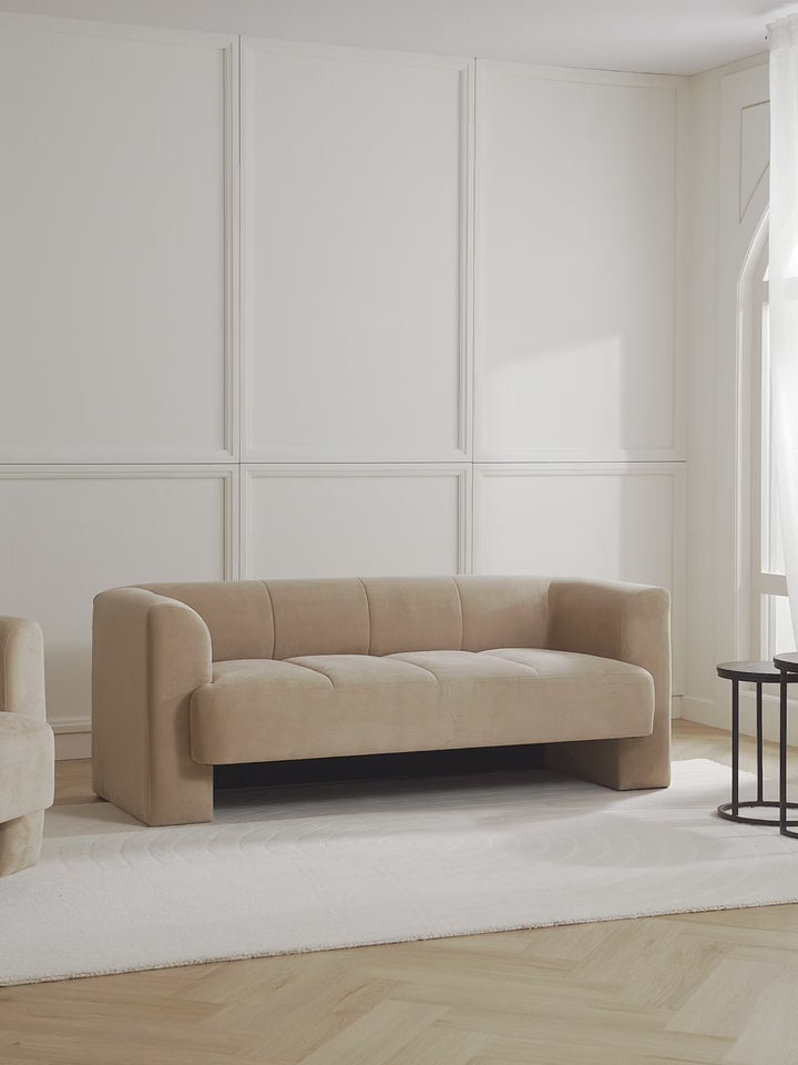 Sen İkili Koltuk Bej