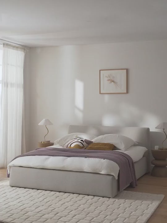 Swift Çift Kişilik Karyola Açık Gri