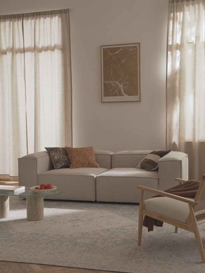 Lego Üçlü Koltuk Kırık Beyaz