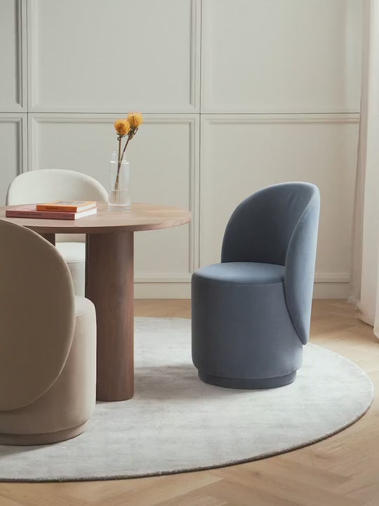 Zafira Kumaş Sandalye Gri Mavi