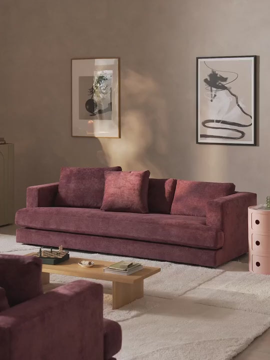 Model Üçlü Koltuk Patlıcan