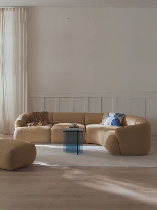 Modern Plus Köşe Koltuk Bej Bukle