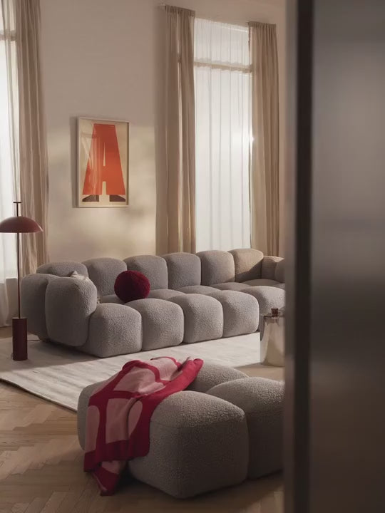 Bom Dörtlü Koltuk Gri Bukle