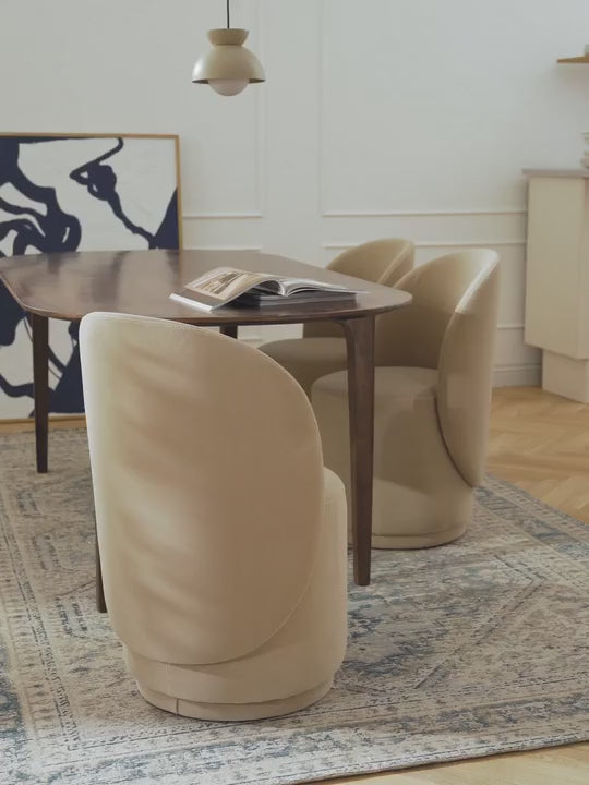 Zafira Kumaş Sandalye Bej