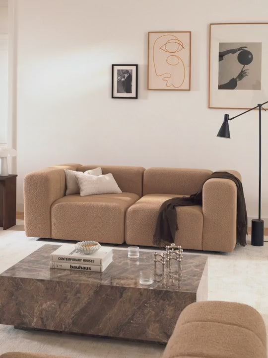 Deko Üçlü Koltuk Bej Bukle