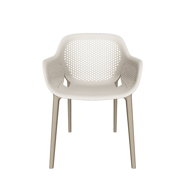 Atra Polipropilen Sandalye Bej Kahve