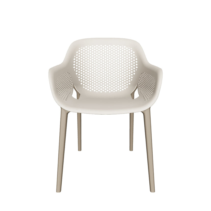 Atra Polipropilen Sandalye Bej Kahve