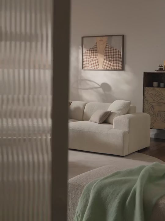 Mira Üçlü Koltuk Kırık Beyaz Şönil