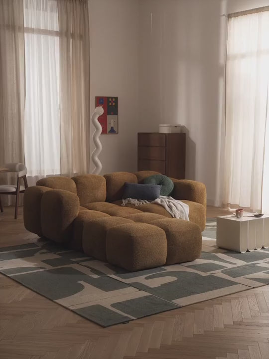 Bom Köşe Koltuk Hardal Teddy