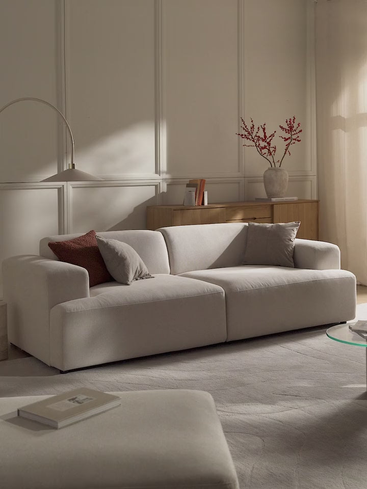 Mira Üçlü Koltuk Kırık Beyaz