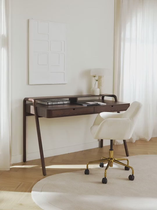 Adel Çekmeceli Ahşap Çalışma Masası Ceviz