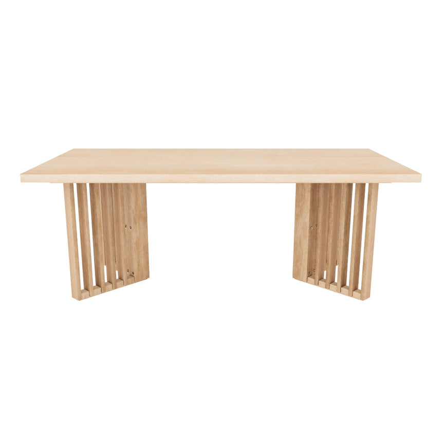 Brics Dikdörtgen Ahşap Yemek Masası Natürel