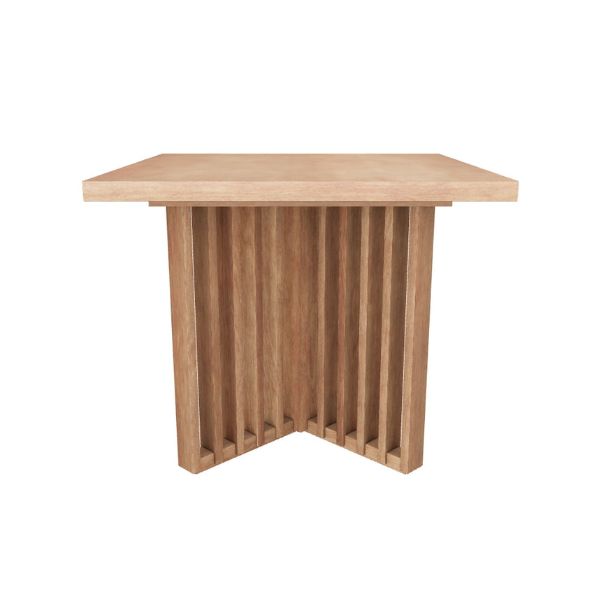 Brics Kare Ahşap Yemek Masası Natürel