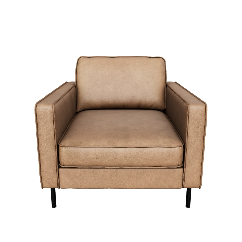 Brooks Tekli Koltuk Taba Kahve