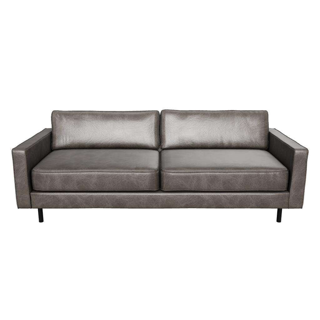 Brooks Üçlü Koltuk Gri Kahve