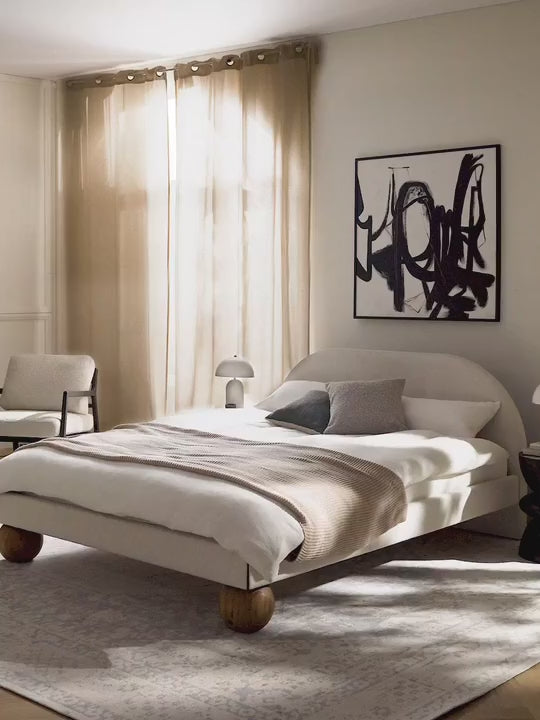 Mart Çift Kişilik Karyola Kırık Beyaz