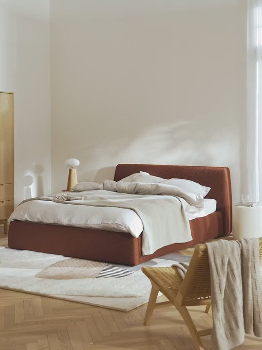 Swift Çift Kişilik Karyola Pişmiş Toprak Bukle