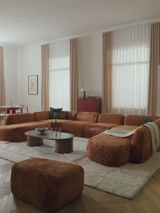 Prag Max Köşe Koltuk Terakota Teddy