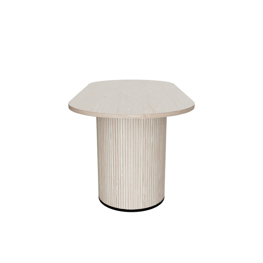 Chelsea Ahşap Yemek Masası Beyaz Meşe