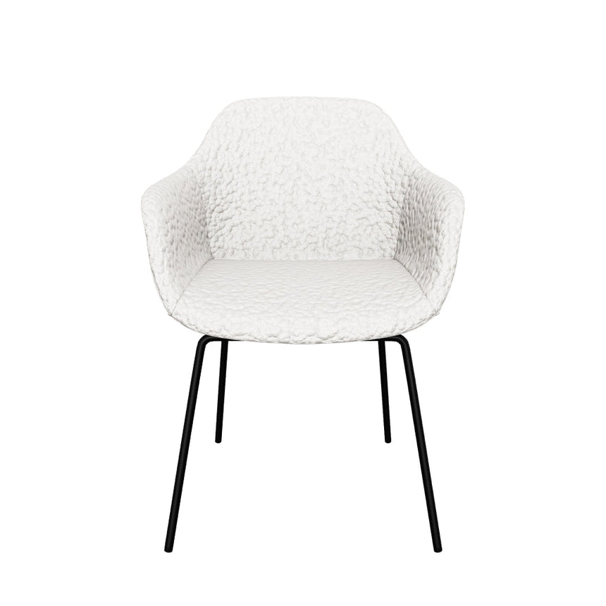 Crea Metal Sandalye Krem Teddy