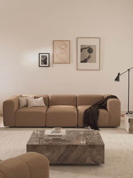 Deko Dörtlü Koltuk Bej Bukle