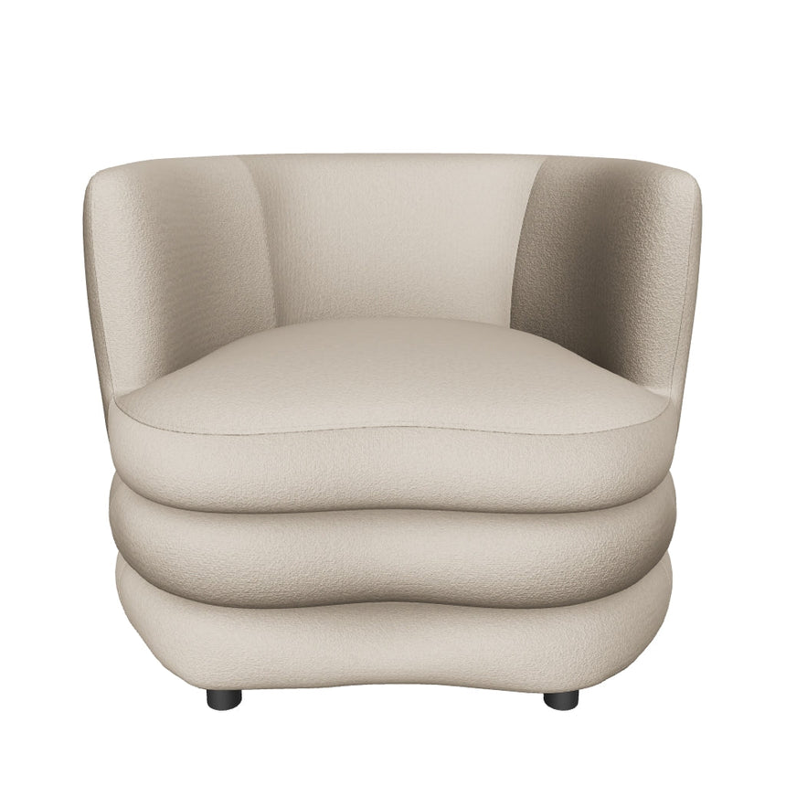 Daisy Puf Tekli Koltuk Açık Kum Beji Bukle